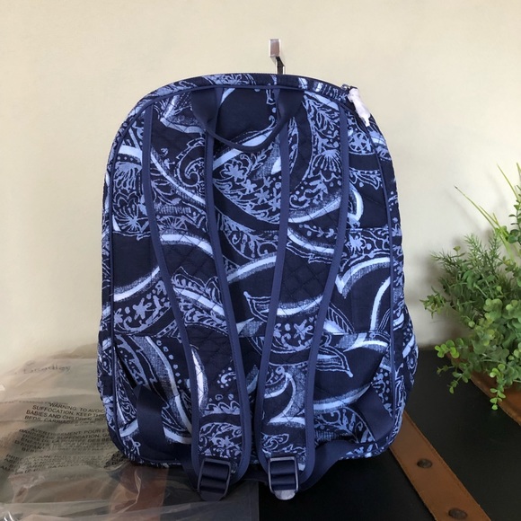 Vera Bradley Backpack Campus Tech Iconic Indigo - Picture 2 of 8